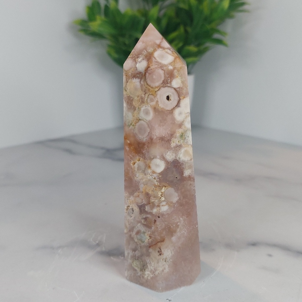 Flower Agate Tower | Growth • Passion • Inner Bloom